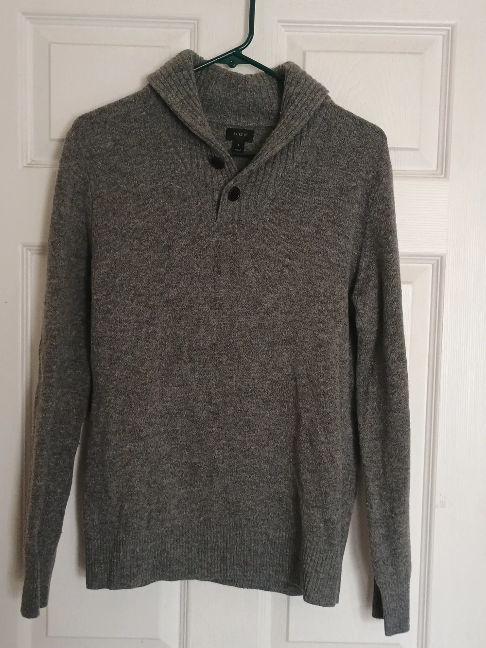 EUC J. Crew Men's Gray Turtleneck Sweater 100% Lambs Wool Size Small